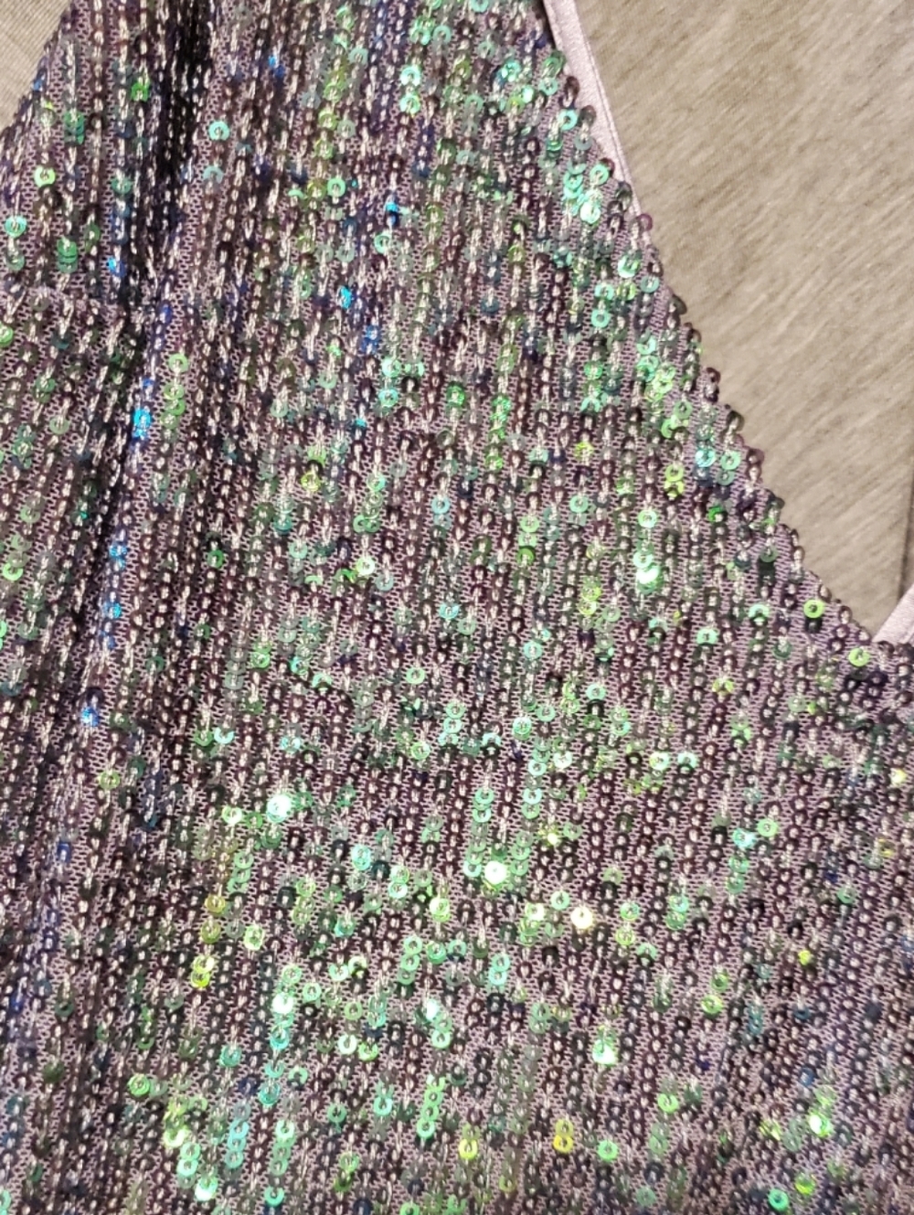 Victoria's Secret Iridescent Sequin Slip Dress XL - Picture 14 of 15